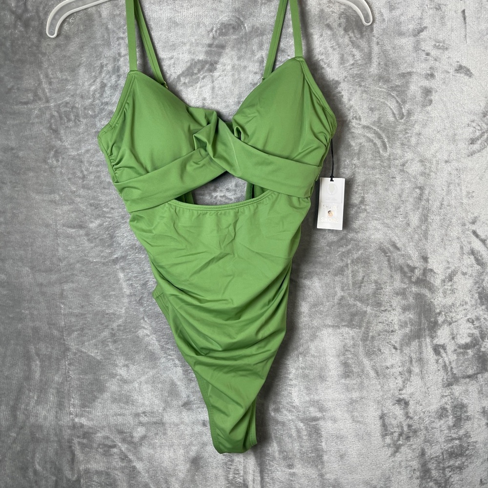 Green One-Piece Swimsuit